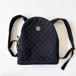 Tommy Hilfiger Black Quilted Mini Backpack
